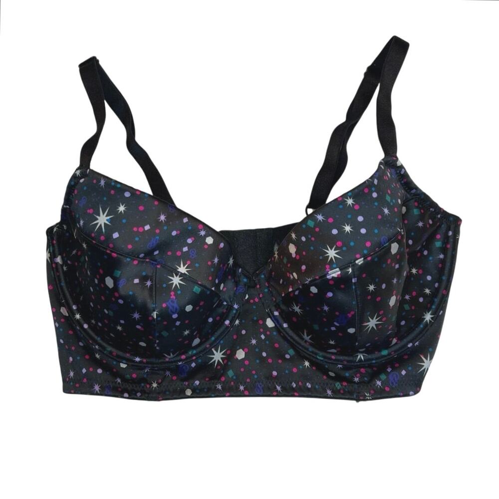 Victoria's Secret Very Sexy Longline Demi 34D Star Print Y2K